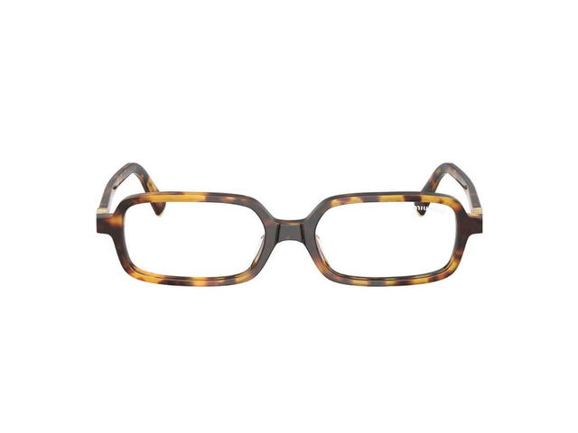 Miu Miu Miu Miu Regard Sunglasses In Honey Havana Frame With Clear Blue Light Lenses - view 2