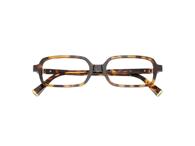 Miu Miu Miu Miu Regard Sunglasses In Honey Havana Frame With Clear Blue Light Lenses - view 5