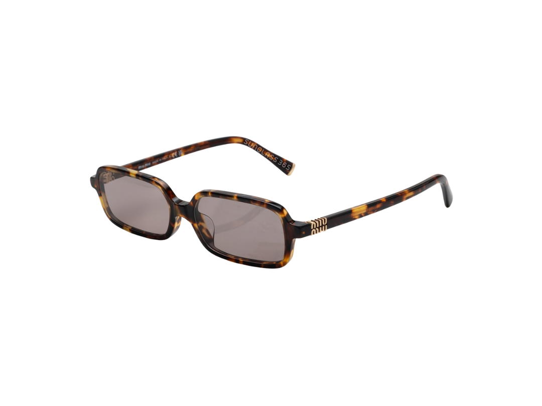 Miu Miu Miu Miu Sunglasses In Honey Havana Frame With Light Purple Brown Lens