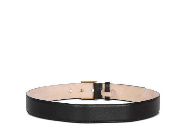 Balmain Balmain Black Belt Black Gold Logo Blowblack Veau - view 2