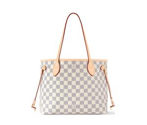 Buy Louis Vuitton NEVERFULL Damier Azur Coated Canvas Tote Bag Shopping Bag Handbag Shoulder Bag Women's Pink at Sasom – Authentic and Ready to Ship