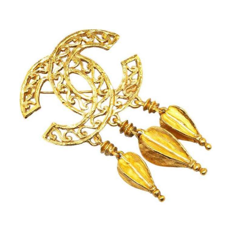 Chanel Chanel 1995 Cc Fringe Brooch