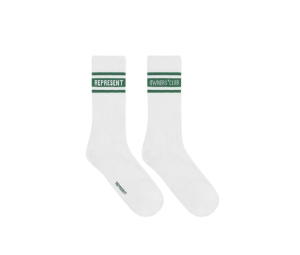Buy Represent Owners Club Socks Flat White Racing Green at Sasom – Authentic and Ready to Ship