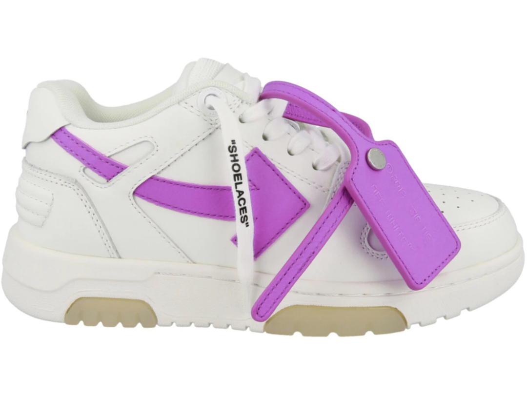 Off-White OFF-WHITE Out Of Office OOO Low Tops White Purple (Women's)