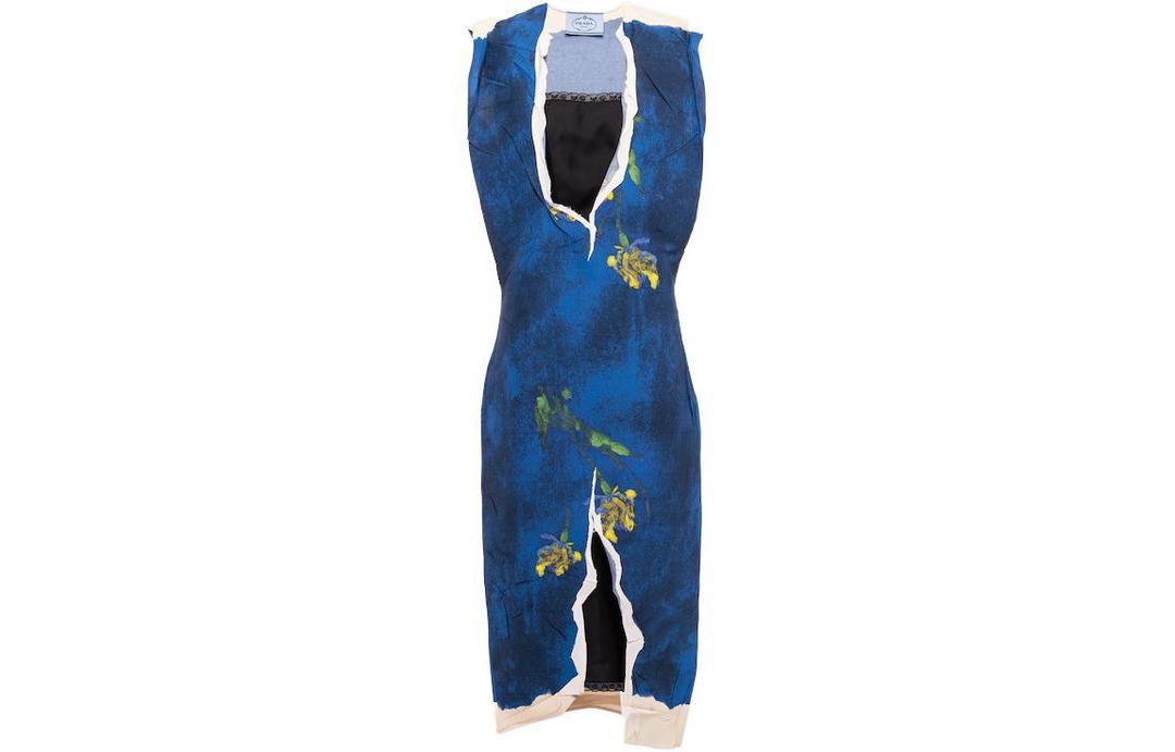 Prada Prada Sleeveless Dresses Women's Dark Purple Blue