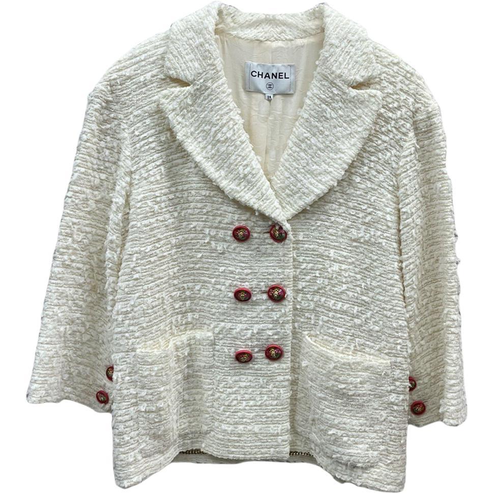 Chanel Chanel 17P Spring Summer Preview Collection Jackets & Coats Women's White