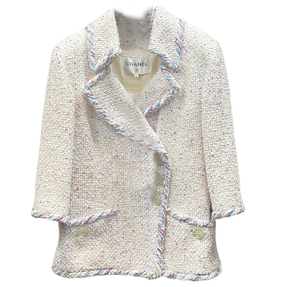 Chanel Chanel 18 Spring Summer Jackets Coats Women's White