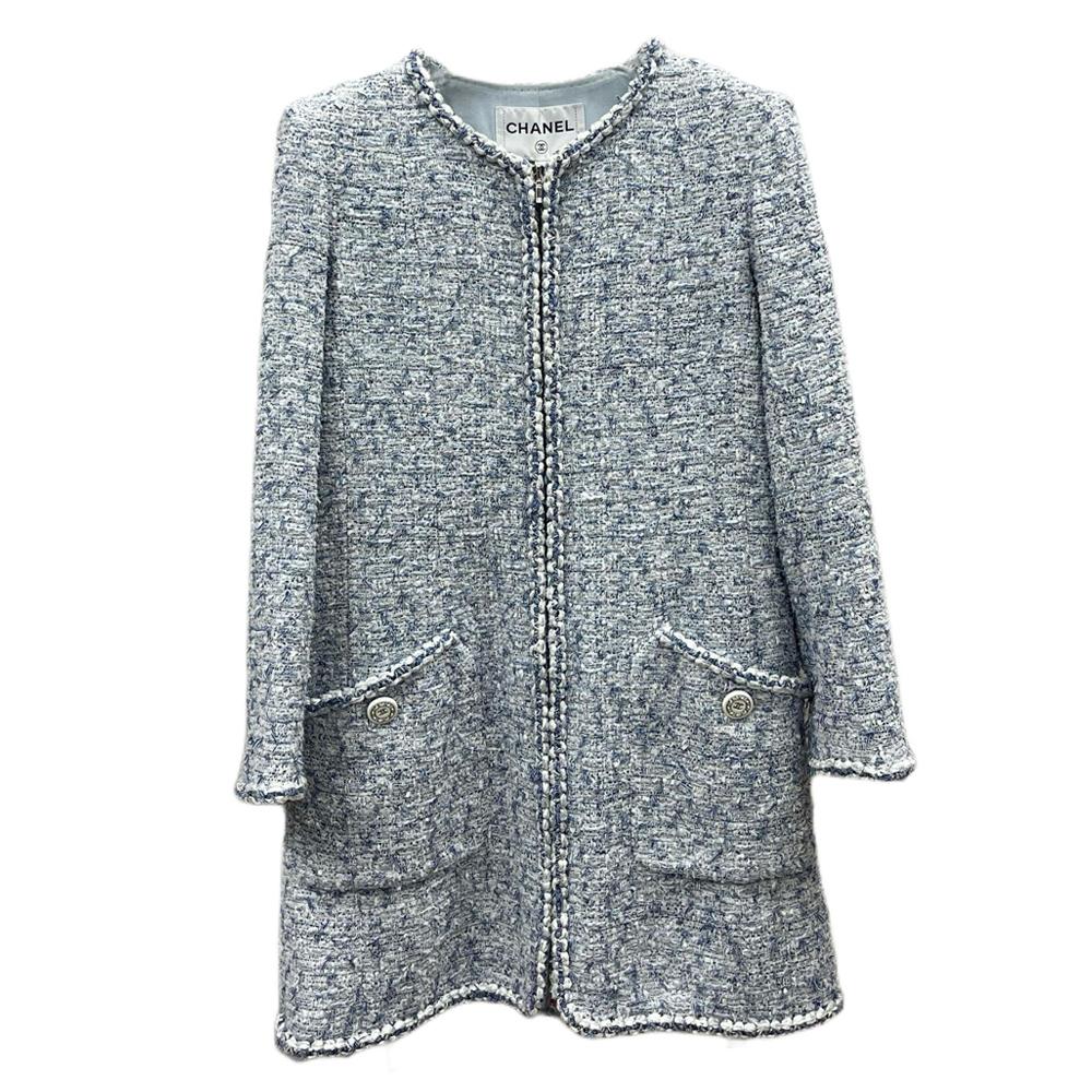 Chanel Chanel 19C Cruise Collection Jackets & Coats Women's Blue
