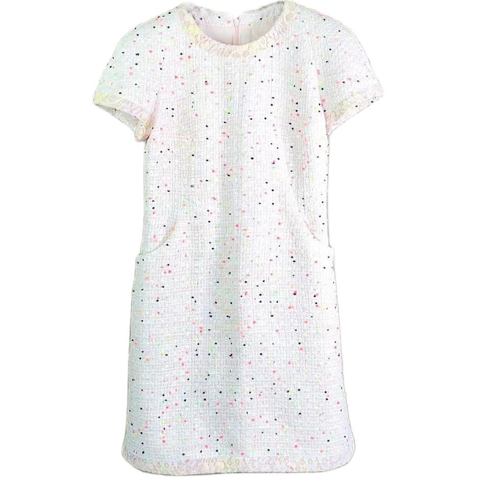 Chanel Chanel Short-Sleeved Dresses Women's White