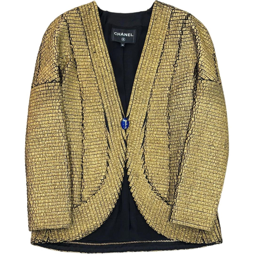 Chanel Chanel 19A Egyptian Style Jackets Coats Women's Gold