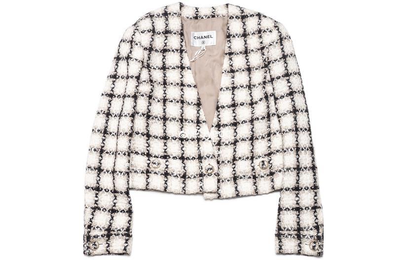 Chanel Chanel Crop Tops Women's White