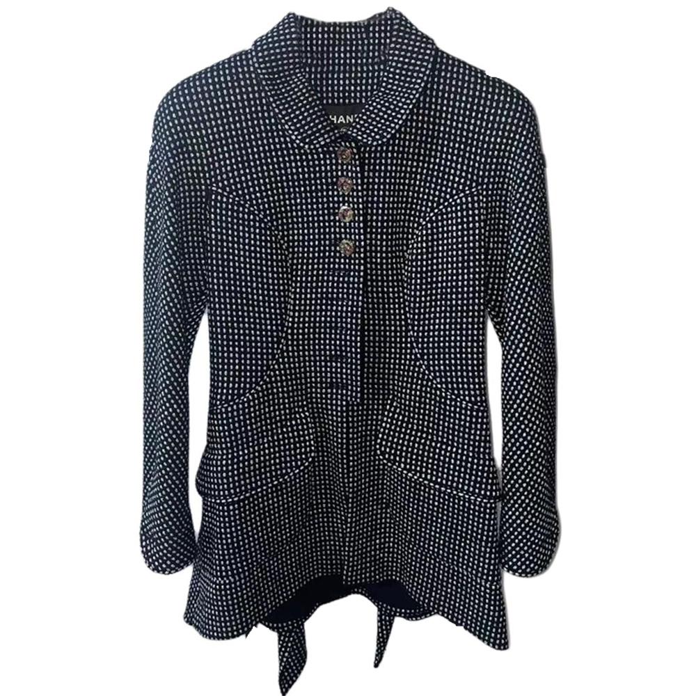 Chanel Chanel 20 Early Spring Show Style Jackets & Coats Women's Black