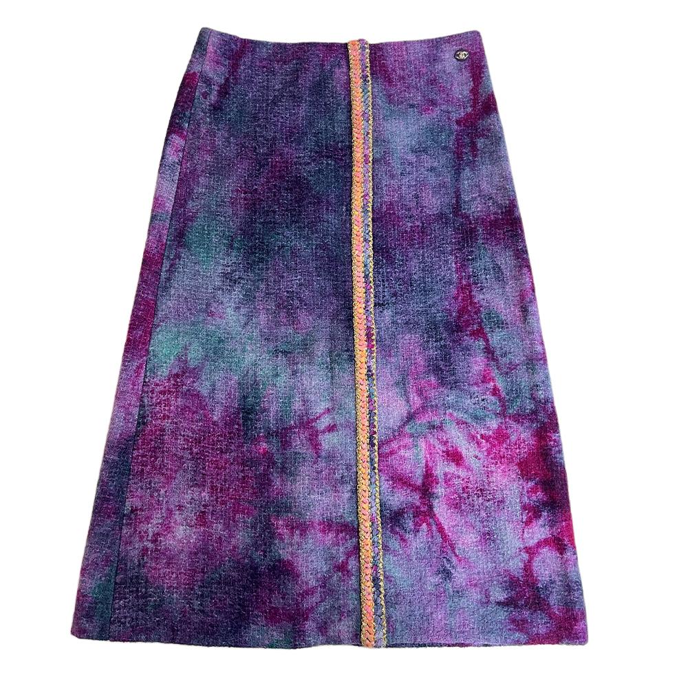 Chanel Chanel Casual Long Skirt Women's Purple