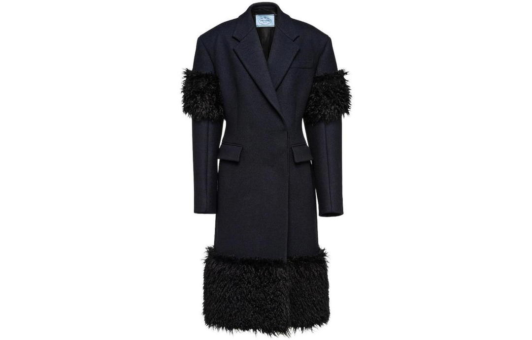 Prada Prada Coats Women's Dark Blue