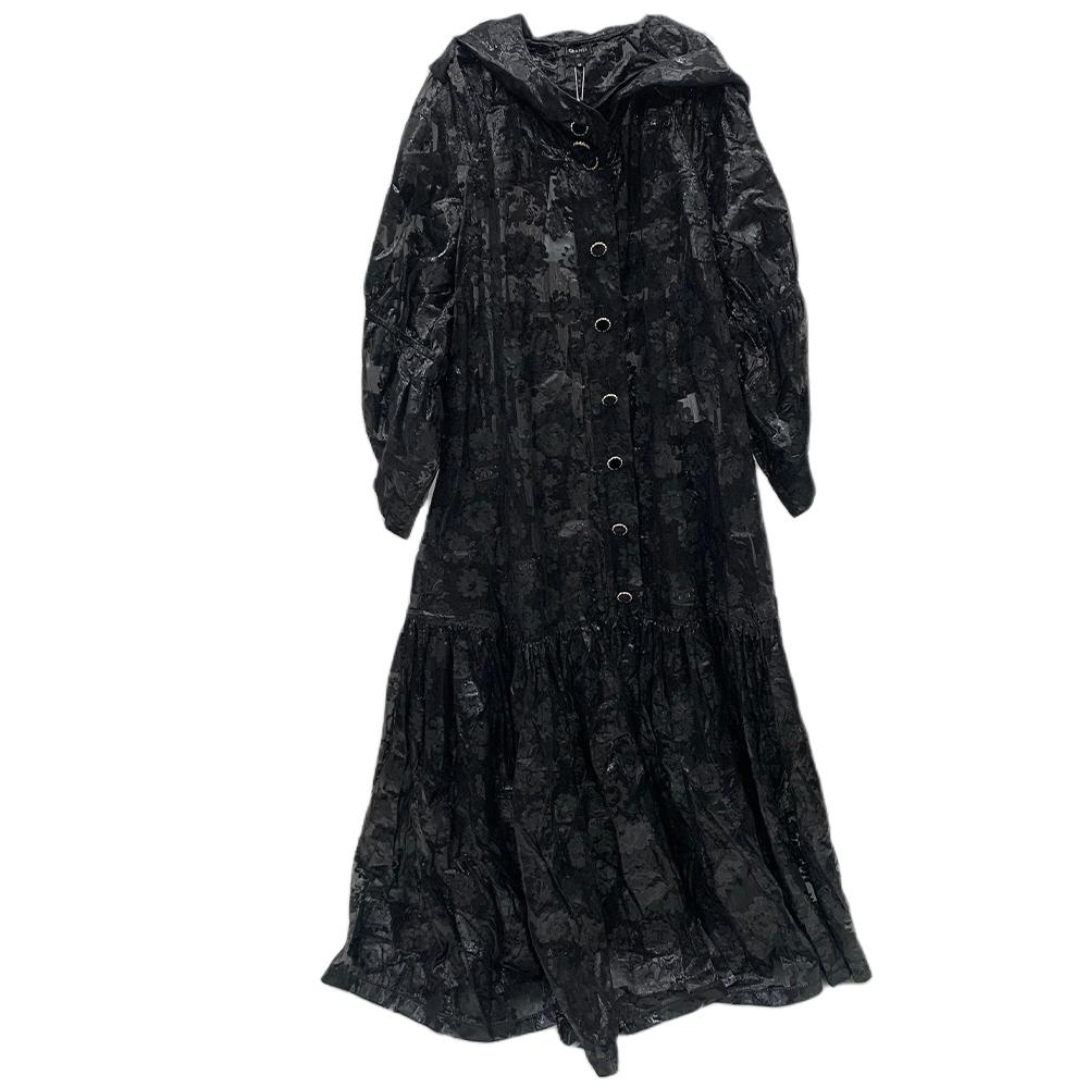 Chanel Chanel Long Sleeved Dress Women's Black