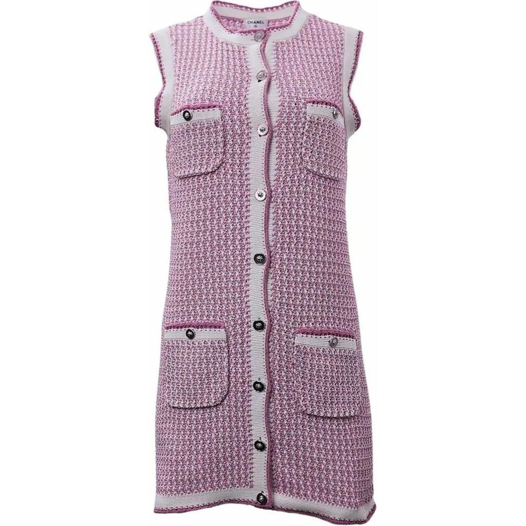 Chanel Chanel SS22 Sleeveless Dress Women's Pink