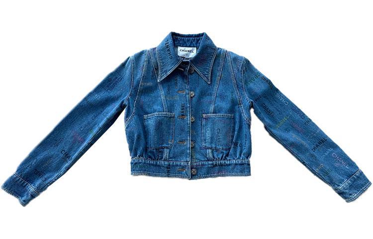 Chanel Chanel Denim Jackets Women's Blue