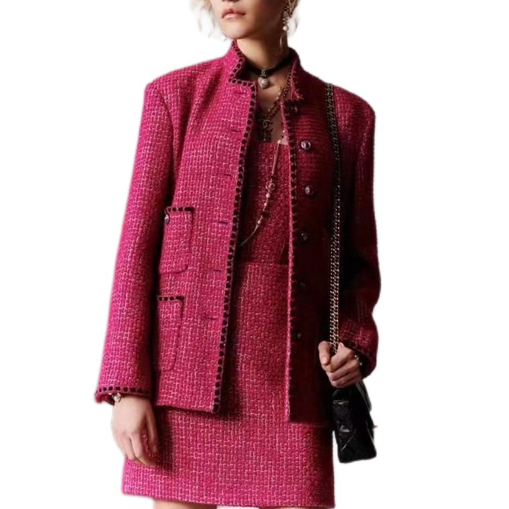 Chanel Chanel Jackets Coats Women's Pink