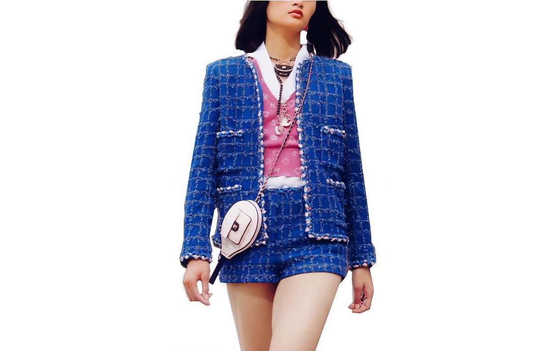 Chanel Chanel Jackets Coats Women's Blue