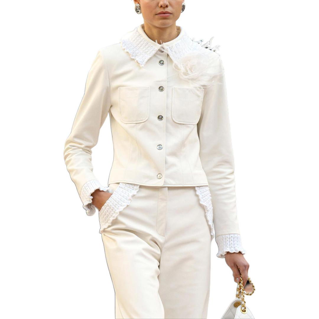 Chanel Chanel 25S Spring Summer Collection Jackets Coats Women's White