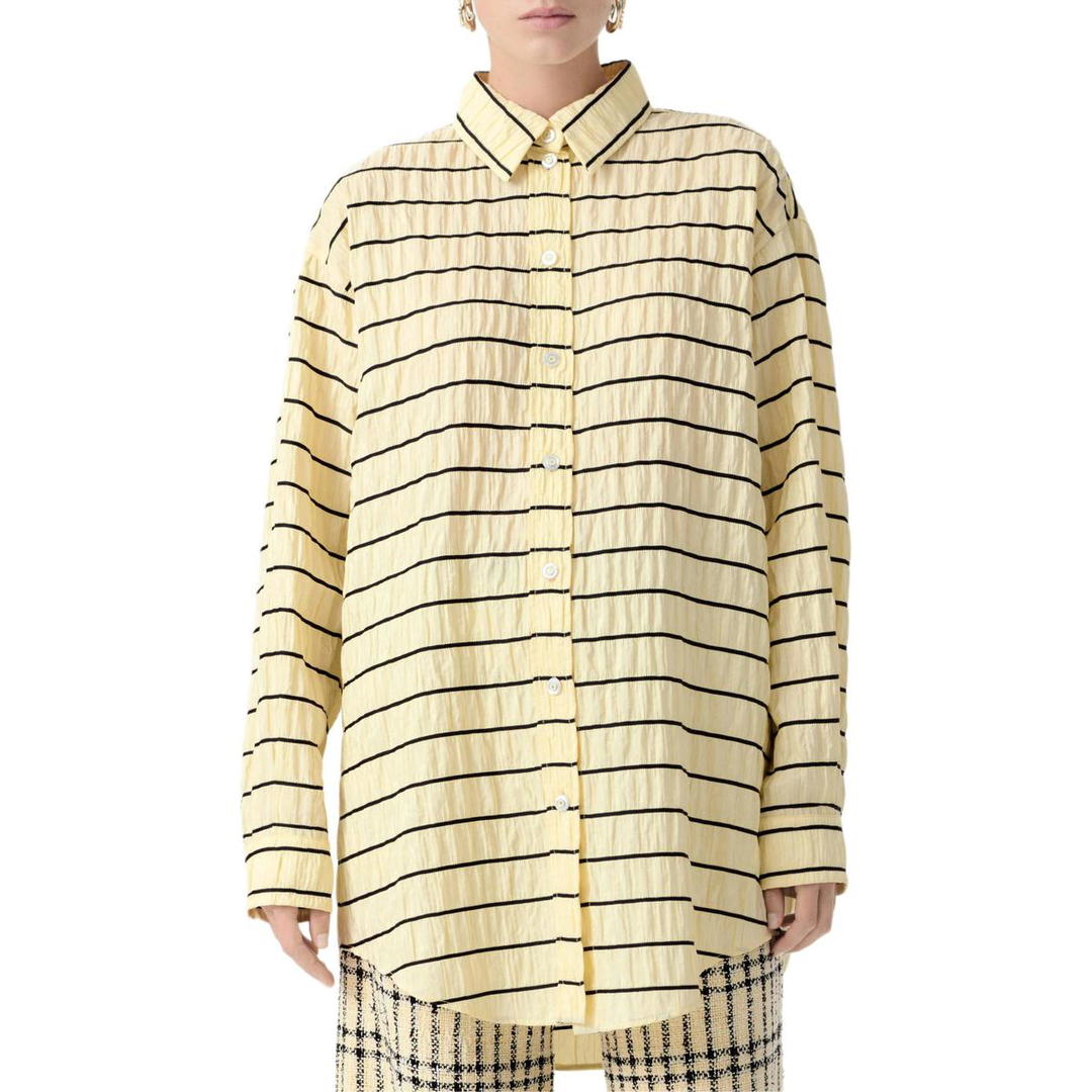 Chanel Chanel 25S Spring Summer Collection Shirt Women's Light Yellow