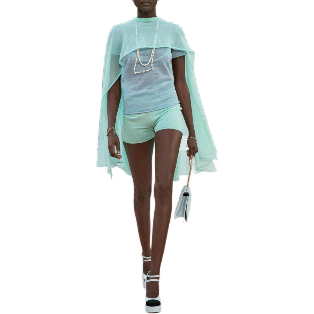 Chanel Chanel 25S Spring Summer Collection Knitwear Women's Blue