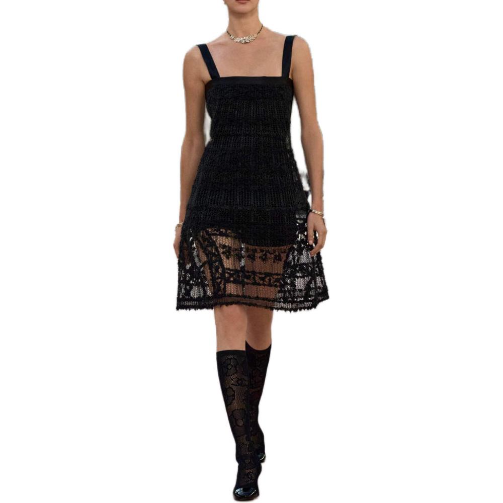 Chanel Chanel 25S Slip Dresses Women's Black