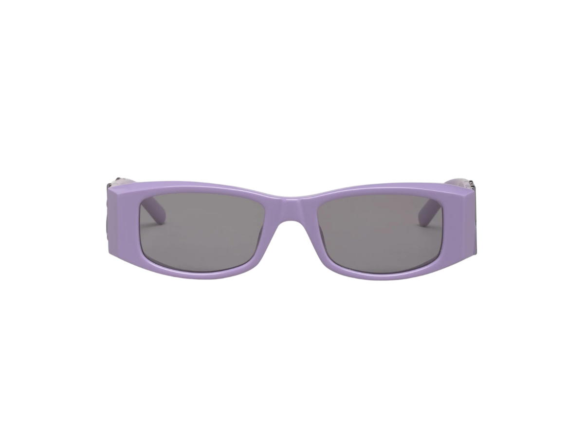 Palm Angels Palm Angels Angel Sunglasses In Violet Acetate With Light Grey Lenses