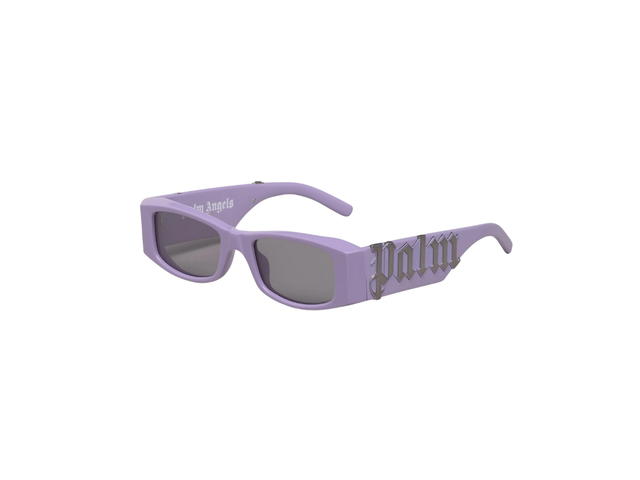 Palm Angels Palm Angels Angel Sunglasses In Violet Acetate With Light Grey Lenses - view 2