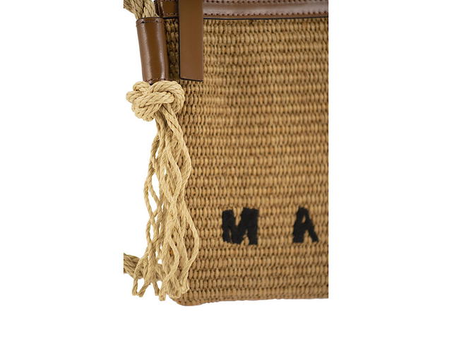 Marni Marni Marcel Summer Bag With Rope Shoulder Strapnatural 52 Cotton 48 Polyamidenylon Contrast 10 - view 5