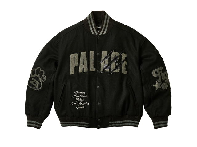 Palace Palace Tora Tora Varsity Jacket Black - view 1