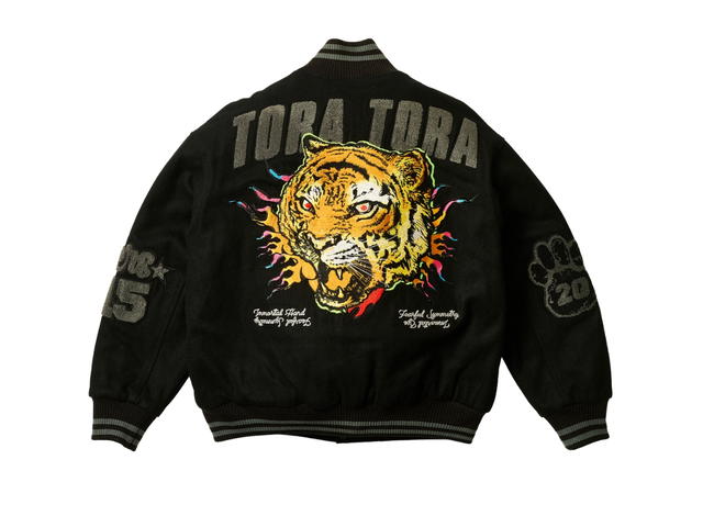 Palace Palace Tora Tora Varsity Jacket Black - view 2