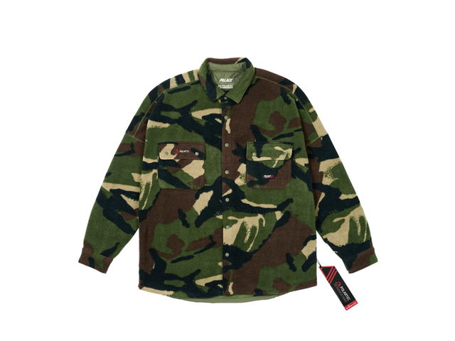 Palace Palace Polartec Drop Shoulder Shirt Woodland Dpm - view 1