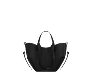 Buy Polene Cyme Mini In Edition Textured Black with Ecru Stitching at Sasom – Authentic and Ready to Ship