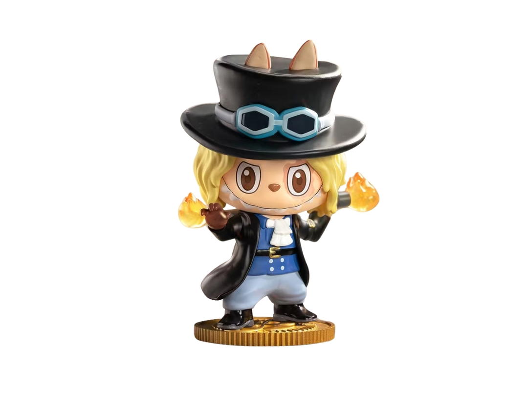 Pop Mart (เช็คการ์ด) Pop Mart Sabo Labubu The Monsters x One Piece Series