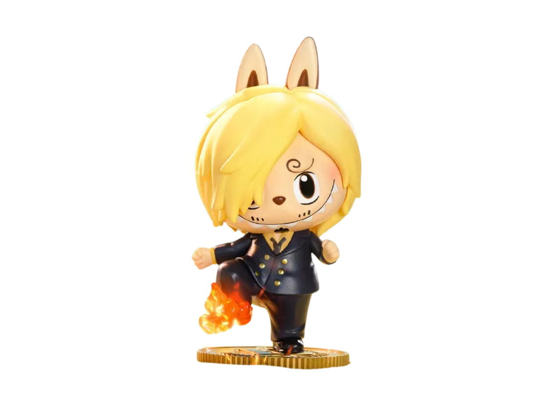 Pop Mart (เช็คการ์ด) Pop Mart Sanji Labubu The Monsters x One Piece Series