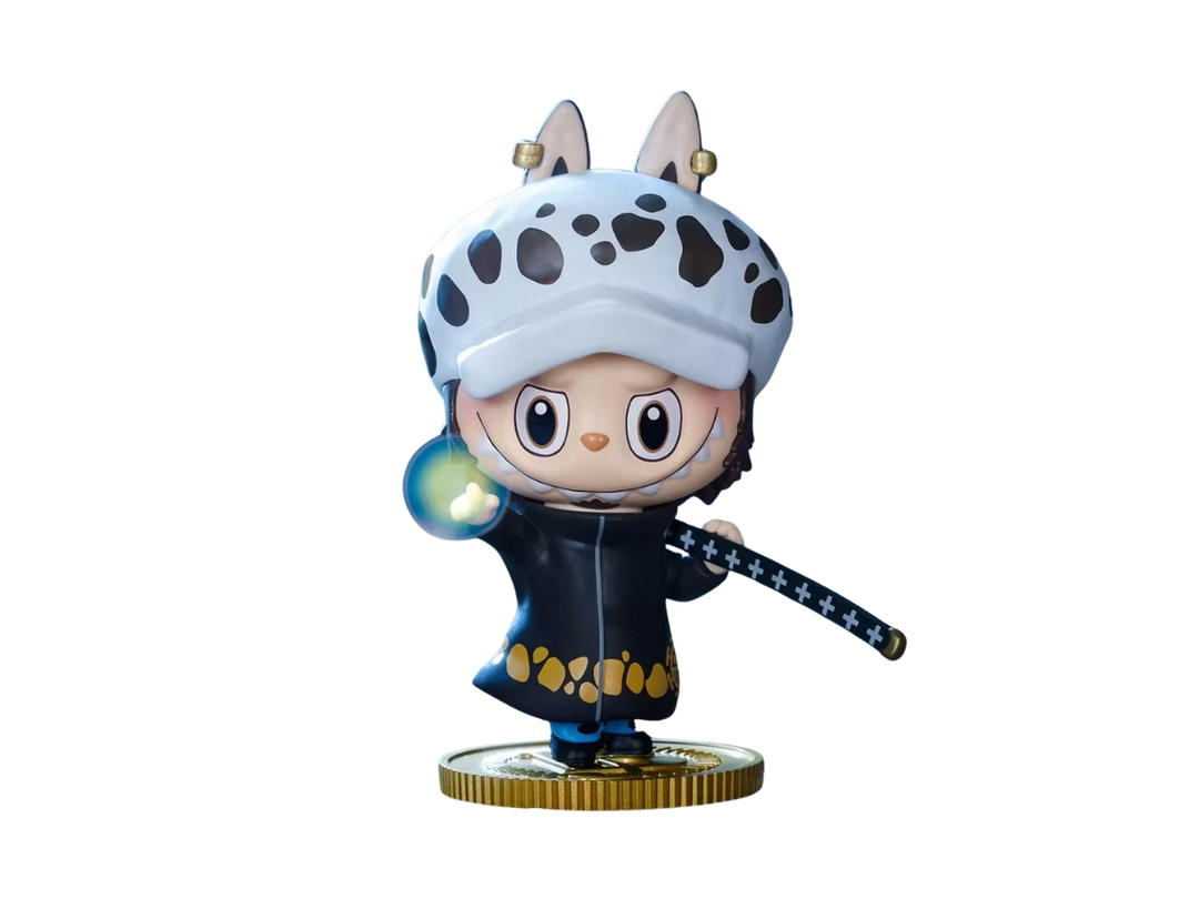 Pop Mart (เช็คการ์ด) Pop Mart Trafalgah Law Labubu The Monsters x One Piece Series