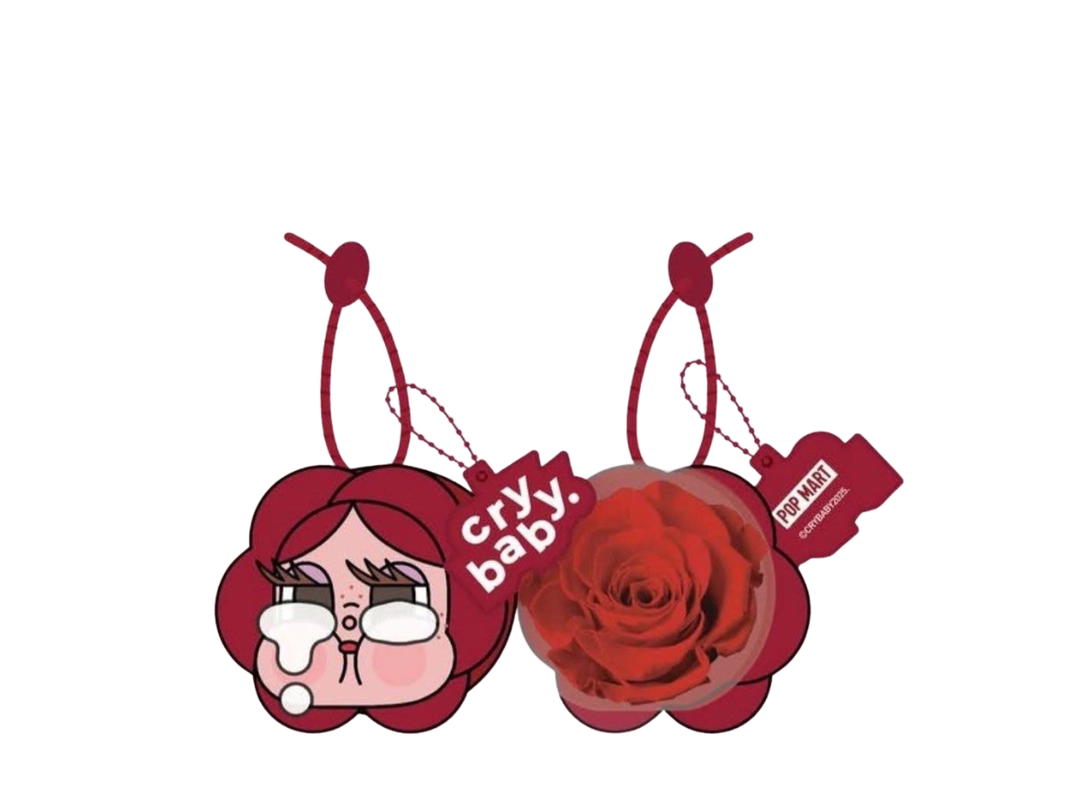 Pop Mart Pop Mart Crybaby Crying For love-Rose Pendant