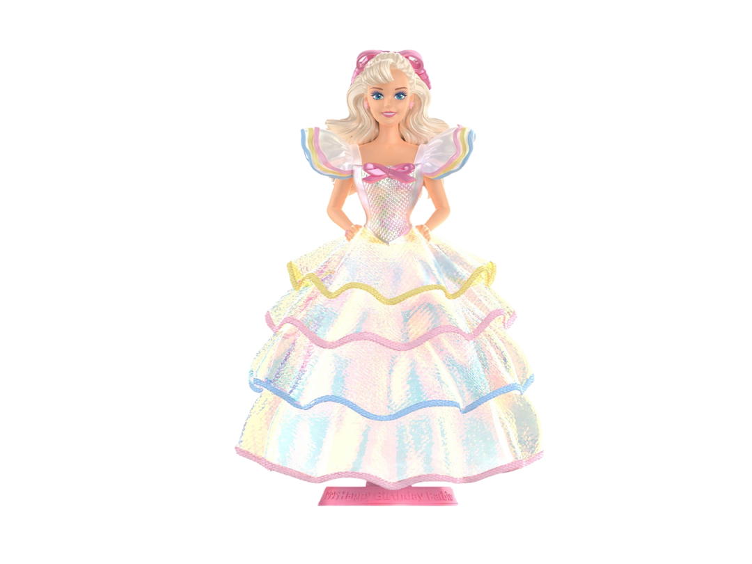 Pop Mart (เช็คการ์ด) Pop Mart 1995 Happy Birthday Barbie (Secret Edition) Style Icon Series Figures