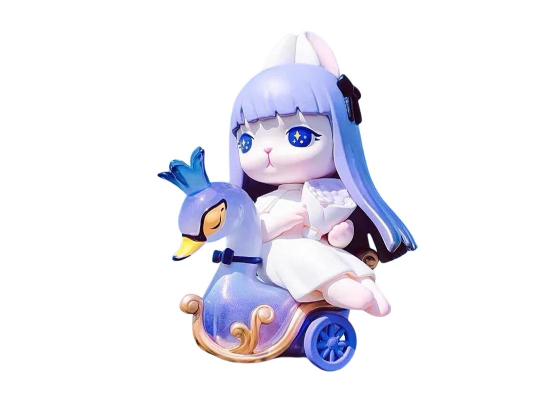 Pop Mart (เช็คการ์ด) Pop Mart Bunny Swan Float Gathering At The Pop Land Series