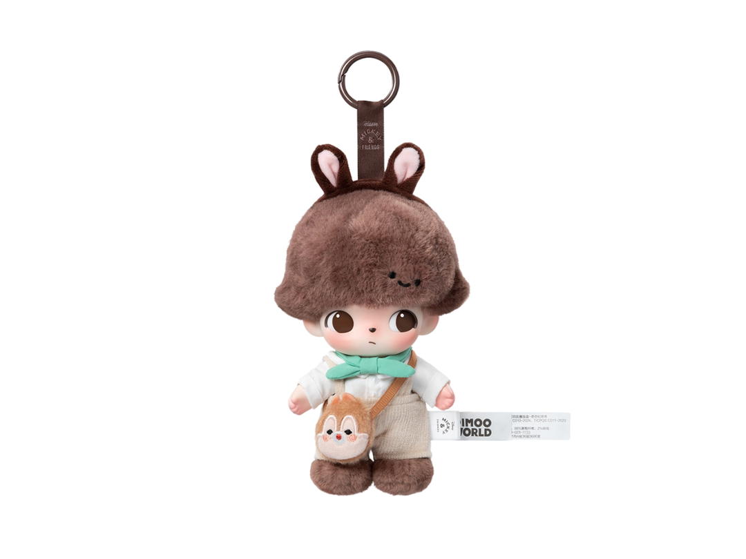 Pop Mart (เช็คการ์ด) Pop Mart Chip And Dale Dimoo World × Disney Series Vinyl Plush Keychain Blind Box