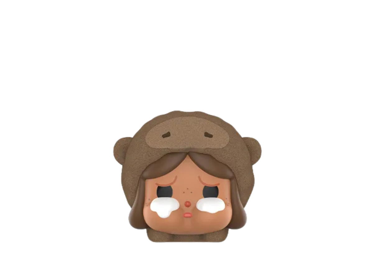 Pop Mart (เช็คการ์ด) Pop Mart Crybaby Little Lying Chimp (Secret Edition) Pop Bean Pajama Cross Dressing Series