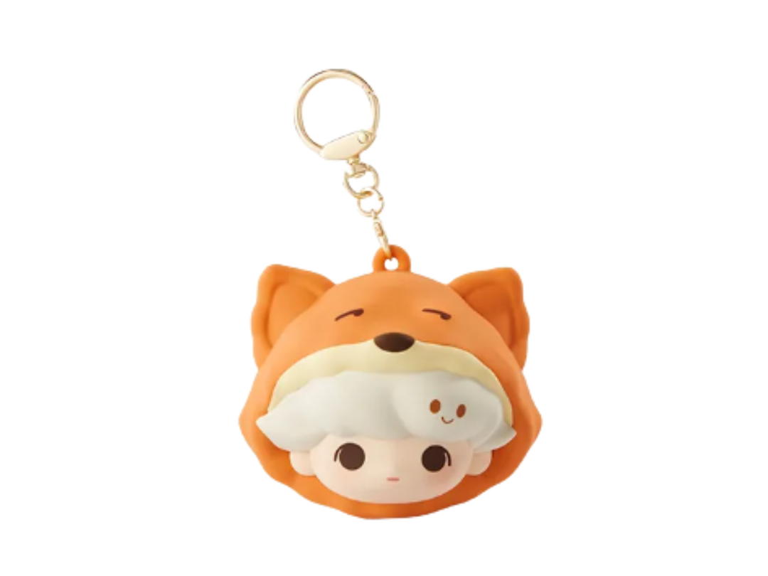 Pop Mart (เช็คการ์ด) Pop Mart Dimoo Fox Pop Bean Pajama Party Earphone Bag
