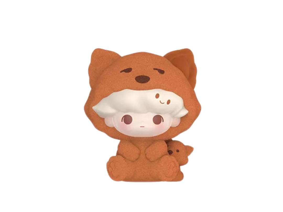 Pop Mart (เช็คการ์ด) Pop Mart Dimoo Sitting Fox Pop Bean Pajama Cross Dressing Series