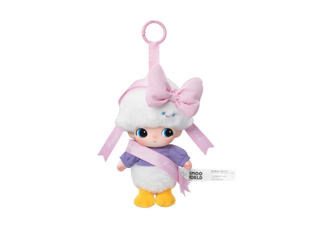Pop Mart (เช็คการ์ด) Pop Mart Daisy's Gift Dimoo World × Disney Series Vinyl Plush Keychain Blind Box - view 1