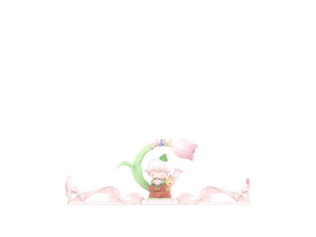 Pop Mart (เช็คการ์ด) Pop Mart Dimoo Tulip Gift For You Greeting Card Series Scene Sets - view 1