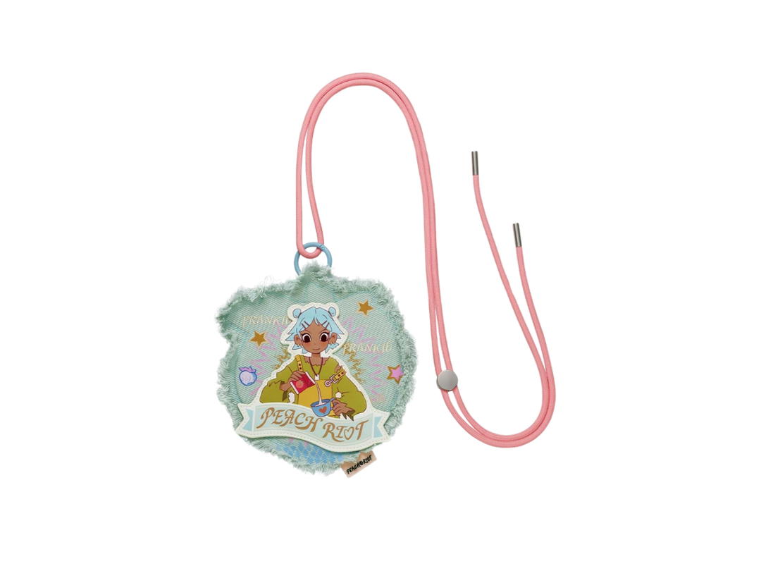 Pop Mart (เช็คการ์ด) Pop Mart Frankie Barista Peach Riot Rush Hour Series Mini Bag