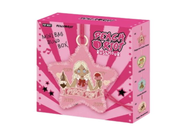 Pop Mart (เช็คการ์ด) Pop Mart Frankie Barista Peach Riot Rush Hour Series Mini Bag - view 2