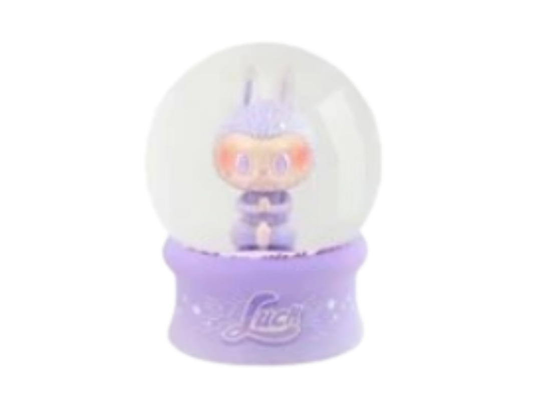 Pop Mart (เช็คการ์ด) Pop Mart Luck (The Monster Labubu Big Into Energy Series Crystal Ball Blind Box)