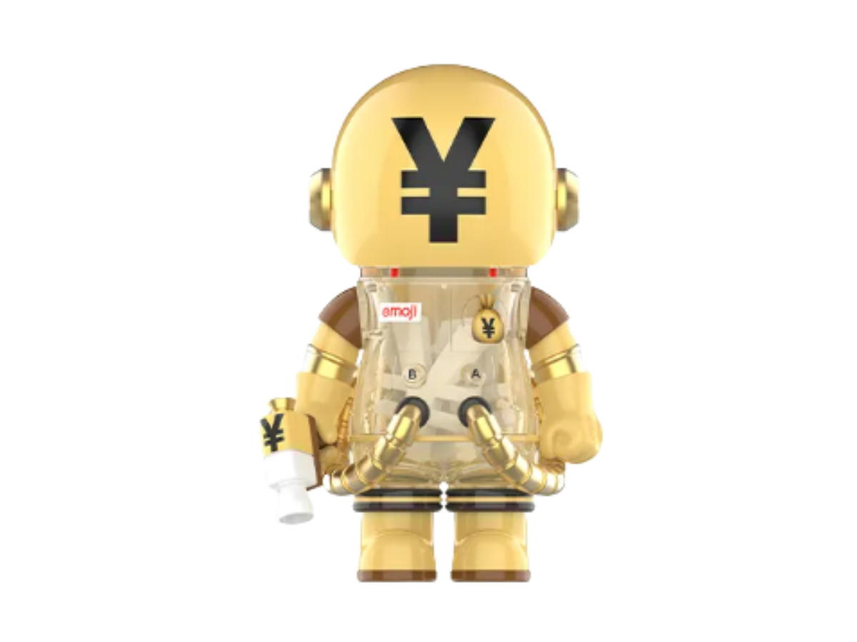 Pop Mart (เช็คการ์ด) Pop Mart Ms.Billionaire (Secret 03) Mega Space Molly 100% × Emoji? Series